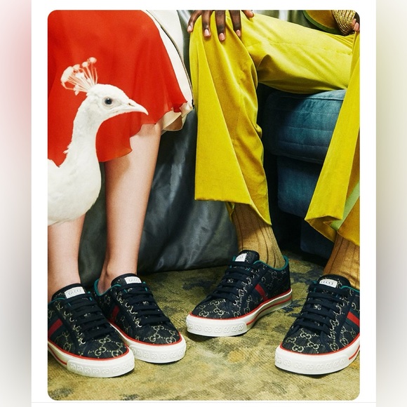 New GG GUCCI TENNIS 1977 SNEAKER Wmn42-US12 - Picture 9 of 16